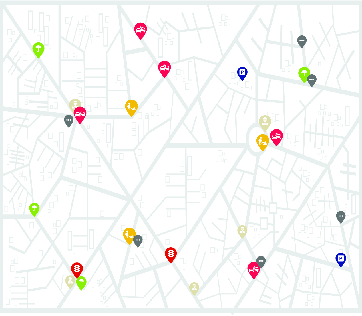 Map view of RoJerbro traffic and road-safety alerts near you